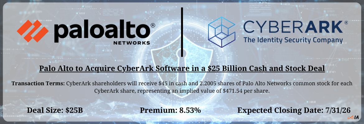 Palo Alto - CyberArk Software Merger