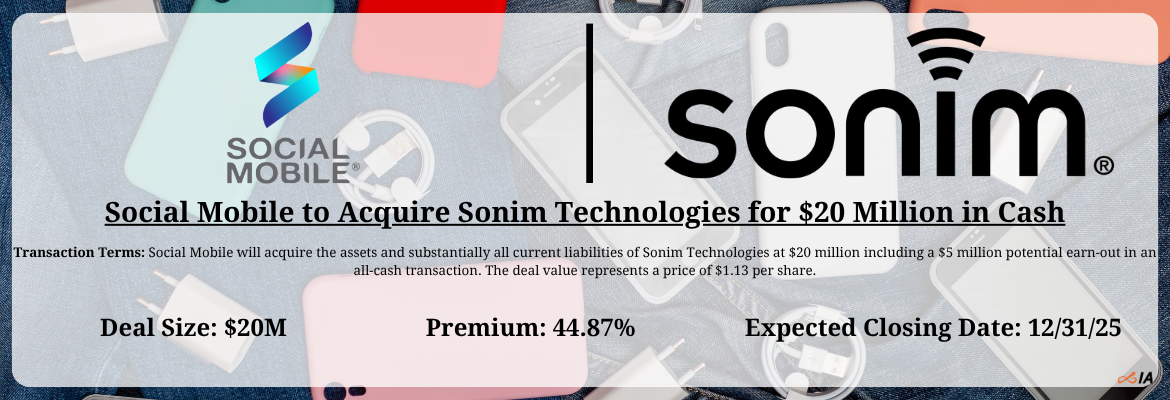 Social Mobile - Sonim Technologies Merger