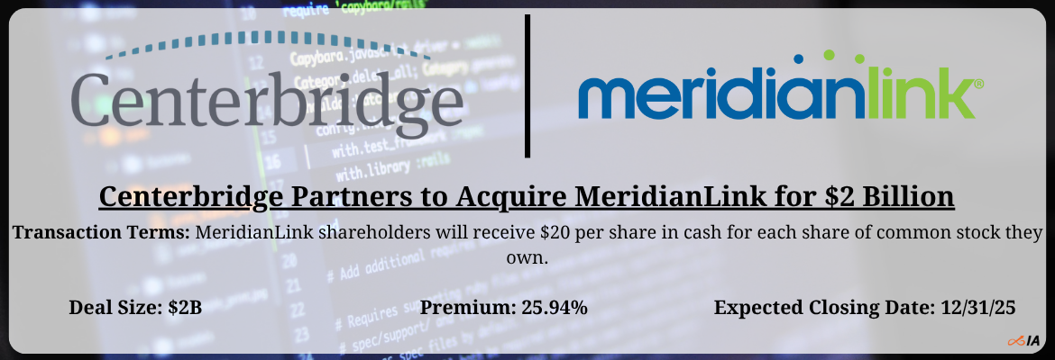 Centerbridge Partners - MeridianLink Merger