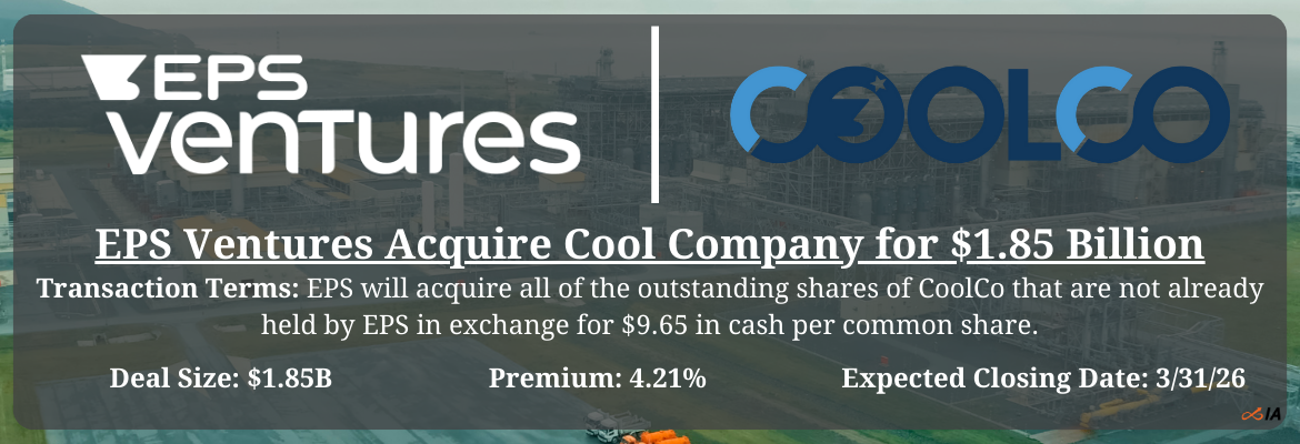 EPS Ventures - Cool Company Merger