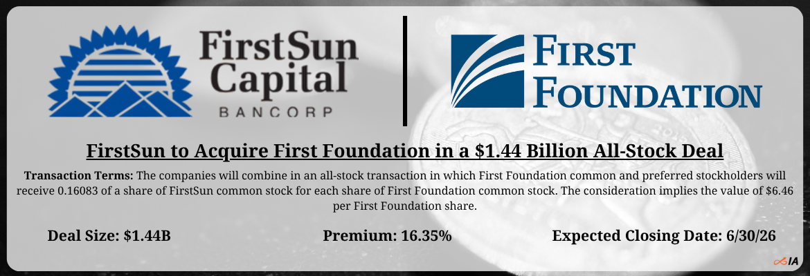 FirstSun - First Foundation Merger