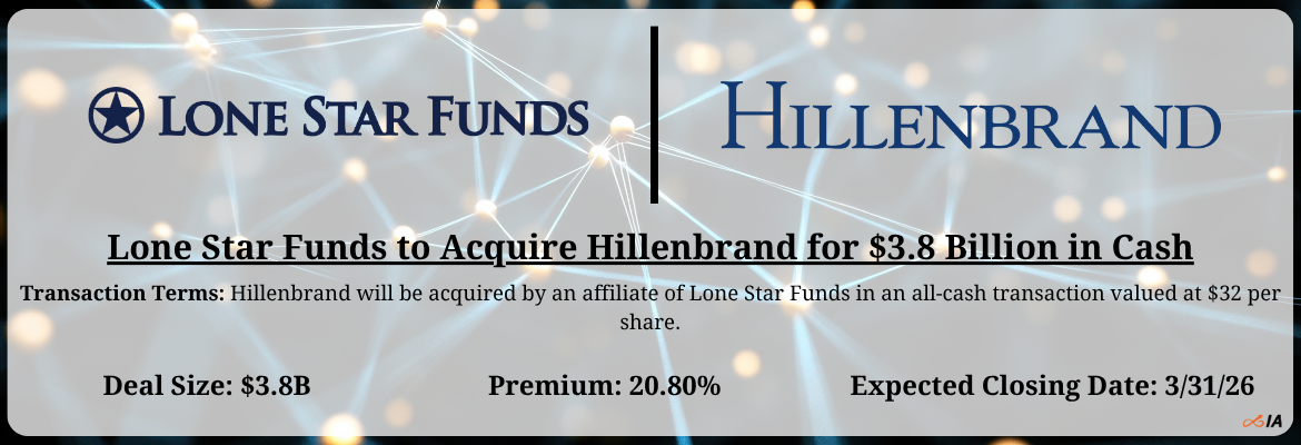 Lone Star Funds - Hillenbrand Merger