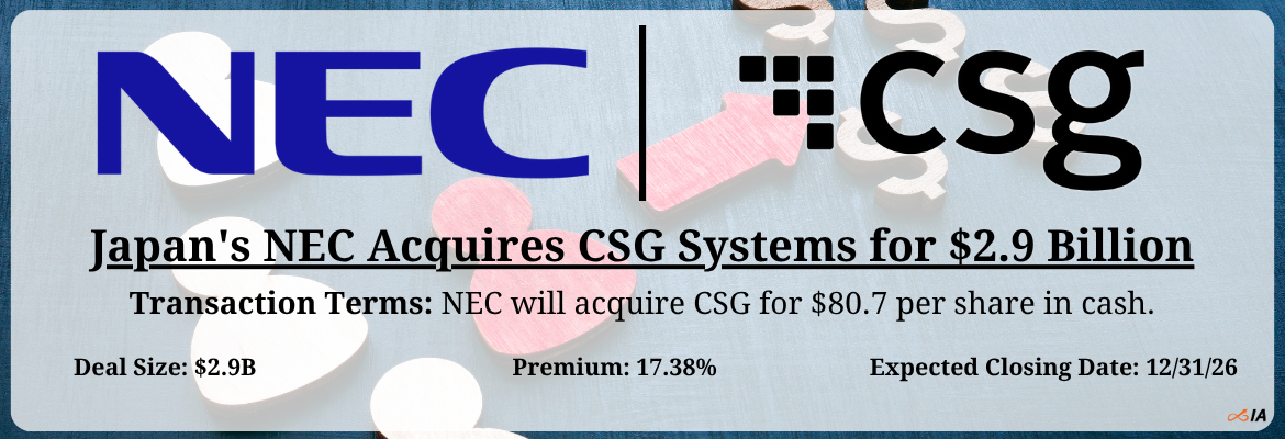 NEC - CSG Systems Merger
