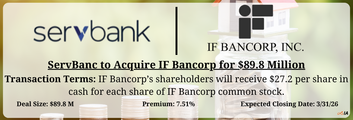 ServBanc - IF Bancorp Merger