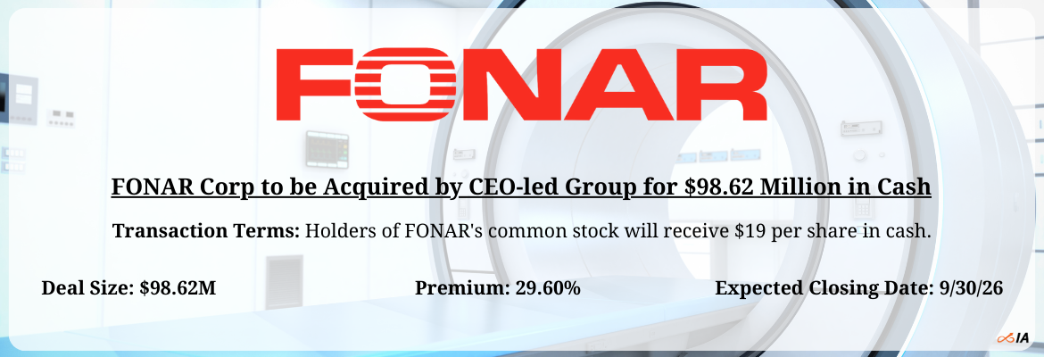 FONAR, LLC and FONAR Acquisition Sub - FONAR Corp Merger