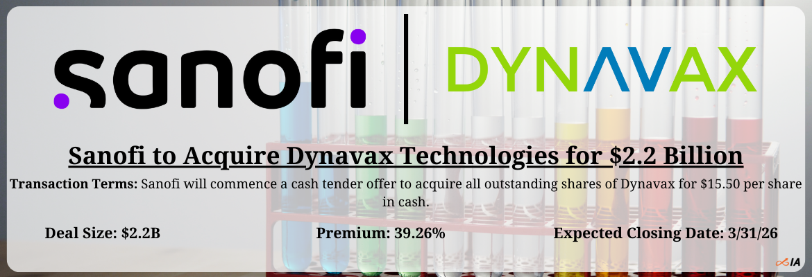Sanofi - Dynavax Technologies Merger