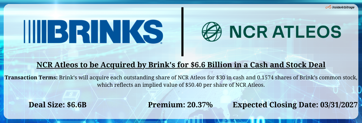 Brink's - NCR Atleos Merger