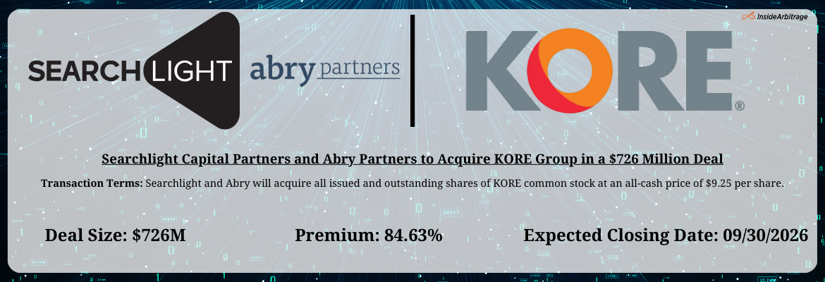 Searchlight Capital Partners and Abry Partners - KORE Group Merger