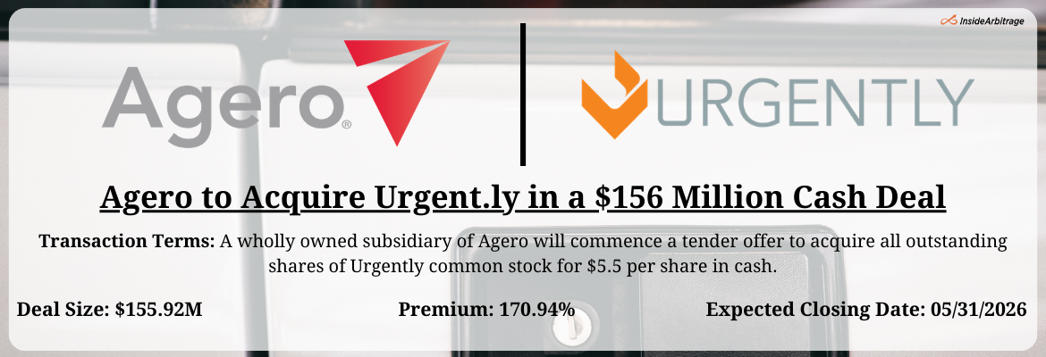 Agero - Urgent.ly Merger