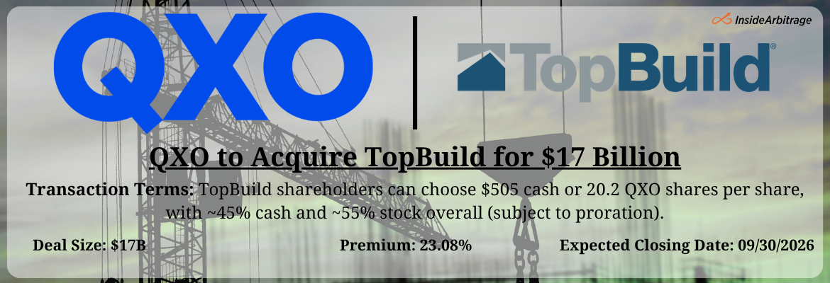 QXO - TopBuild Merger