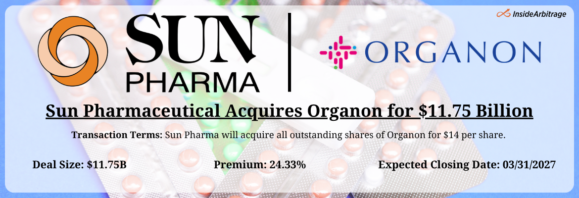 Sun Pharmaceutical - Organon Merger