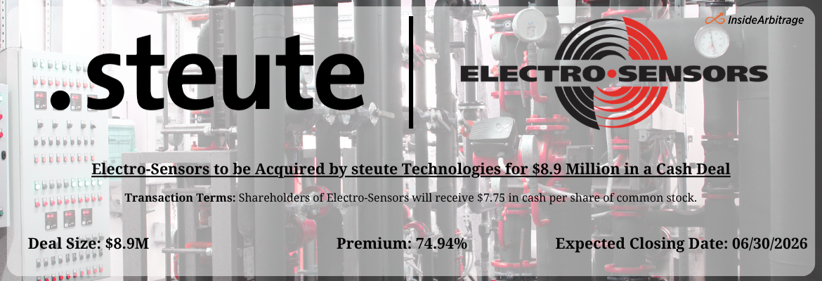 steute Technologies - Electro-Sensors Merger