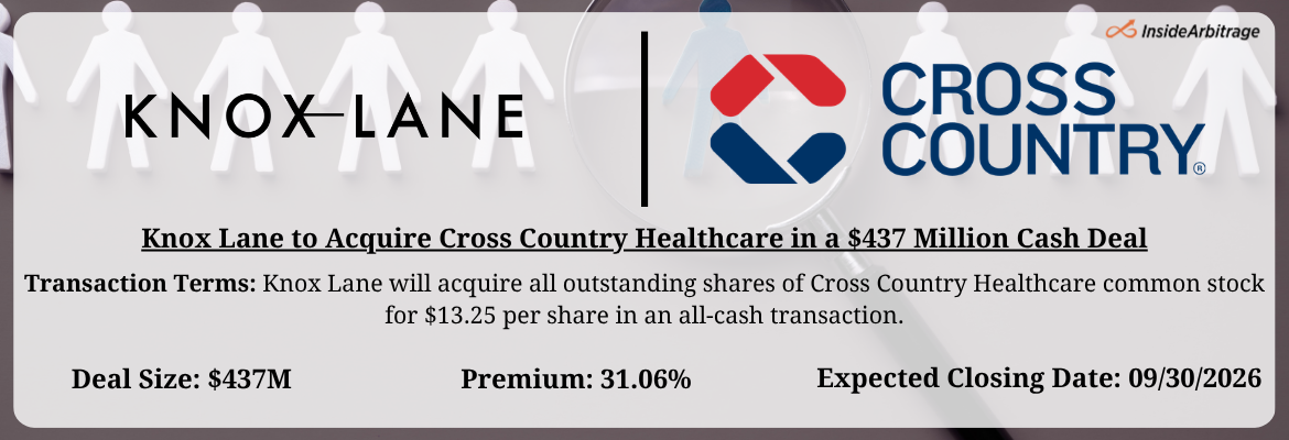 Knox Lane - Cross Country Merger