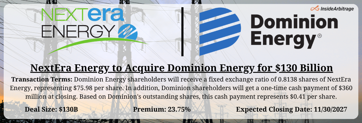 NextEra Energy - Dominion Energy Merger