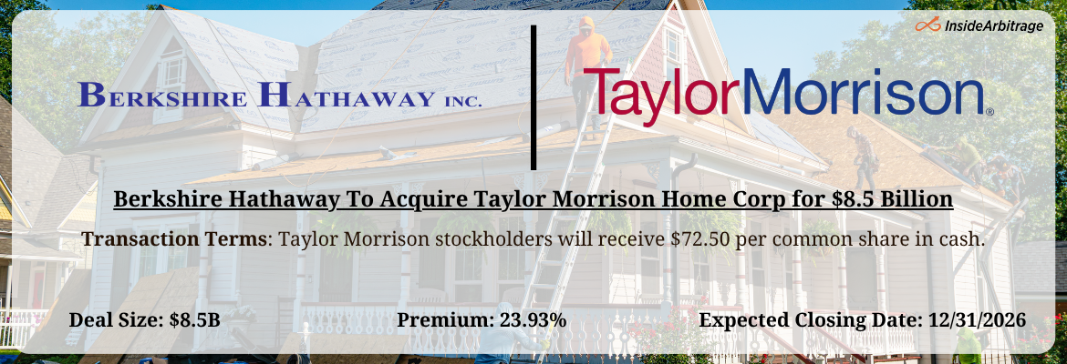Berkshire Hathaway - Taylor Morrison Merger