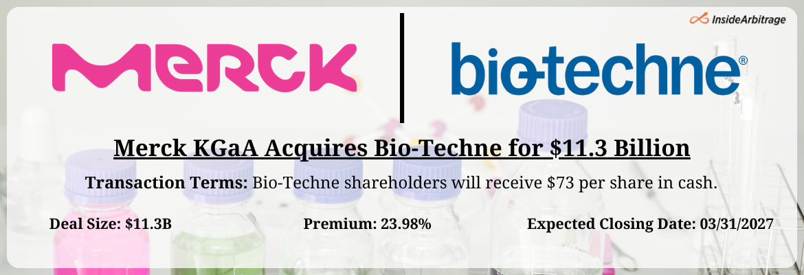 Merck KGaA - Bio-Techne Merger