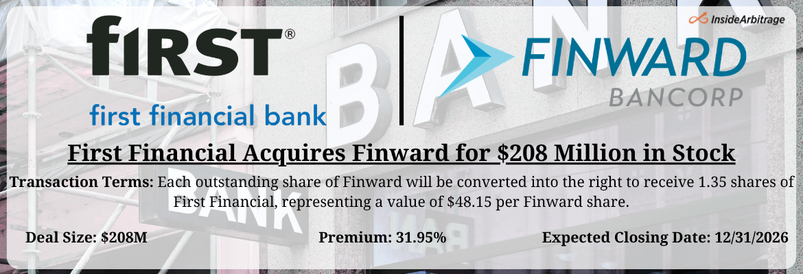 First Financial - Finward Merger