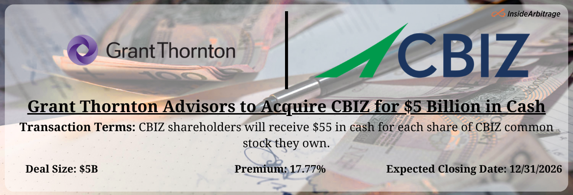 Grant Thornton Advisors - CBIZ Merger
