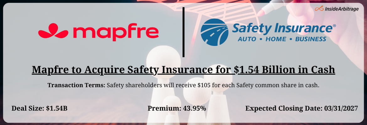 Mapfre - Safety Insurance Merger