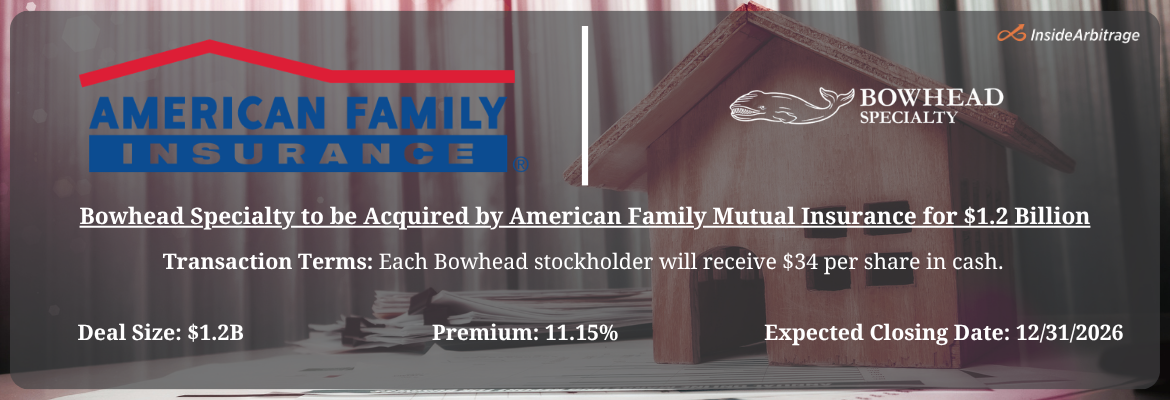 American Family Mutual Insurance - Bowhead Specialty Merger