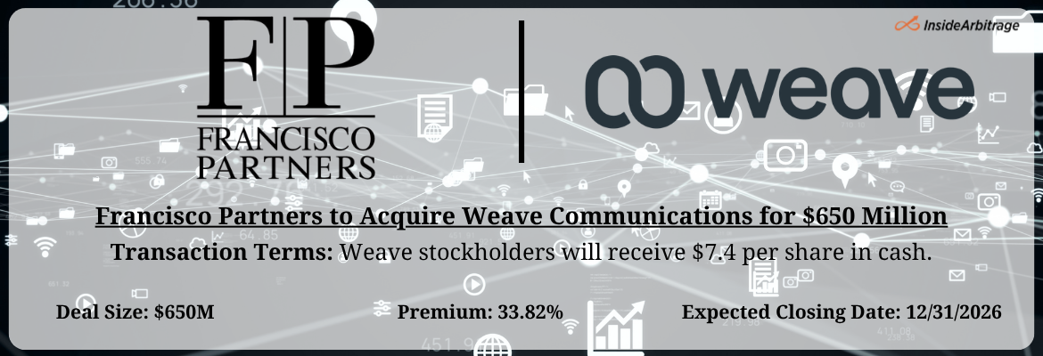 Francisco Partners - Weave Communications Merger