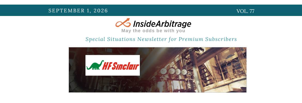 InsideArbitrage Special Situations Newsletter Sep