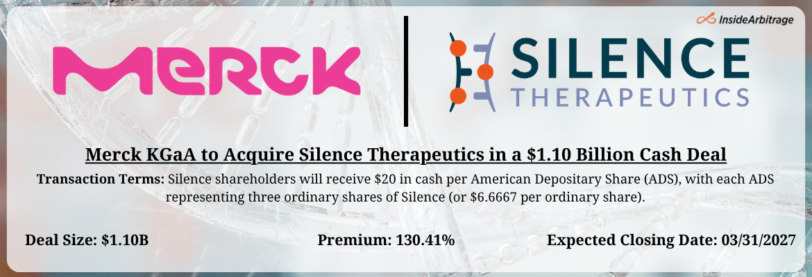 Merck KGaA - Silence Therapeutics Merger